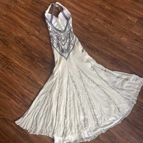 Vintage Beaded Silk Dress - Picture 12 of 17